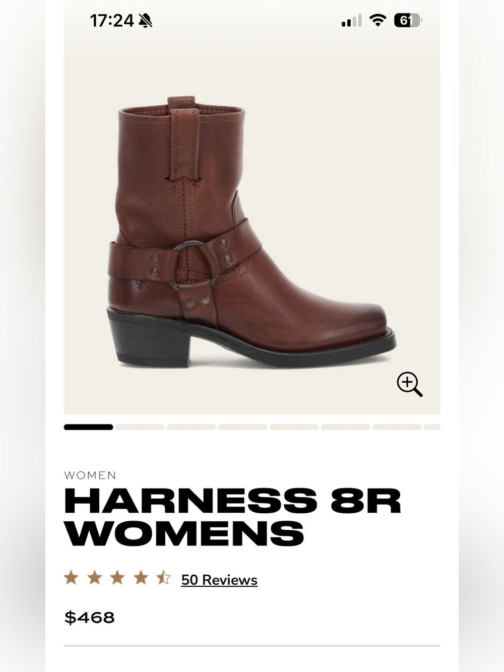 NEW Frye Harness 8R size 6.5 women’s